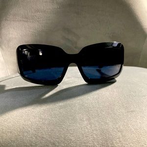 Black Chanel Sunglasses with Mother of Pearl Logo